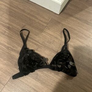 Black Sequin Bralette